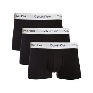 CALVIN KLEIN-CK LOW RISE TRUNKS-3 pack Black Čierna M