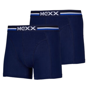 MEXX-Retro Boxersshorts Regular Mens Boxed 2-Pack-BLUE/WHITE Modrá M