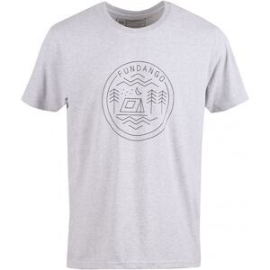FUNDANGO-Basic T Logo 7-745-gray heather Šedá L